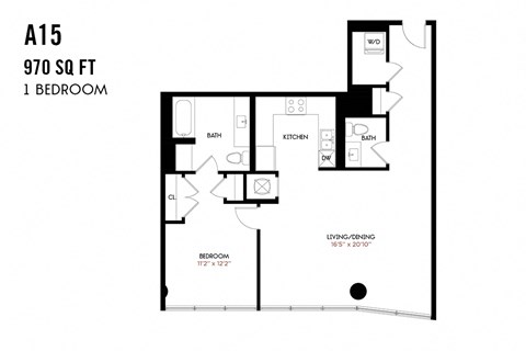 Apex Unit A15-1 1 bedroom